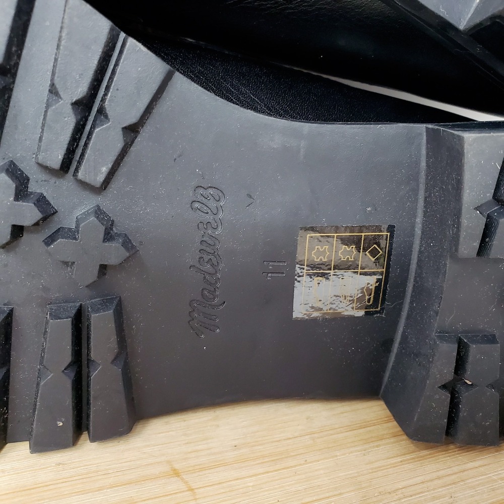Madewell Chunky Loafer Womens 11 Bradley Black‎ Leather Platform Lug Sole Shoes - Picture 12 of 13